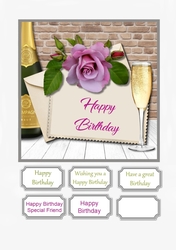 Female card topper