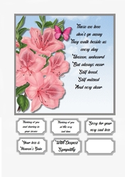 Sympathy card topper