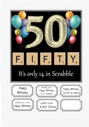 Fifty is only 14 in Scrabble