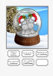 Tatty Teddy Christmas Snow Globe
