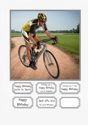 Cyclist card topper