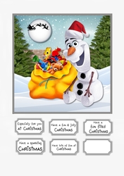 Olaf card topper