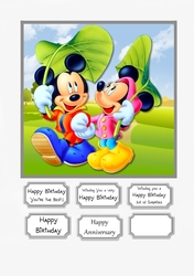 Mickey and Minnie Birthday or Anniversary