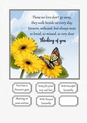 Thinking of You/Sympathy card topper