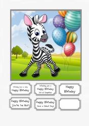Cute Zebra Birthday