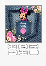 Denim Pocket Minnie Mouse