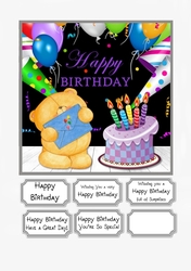 Forever Friends Birthday Black Background