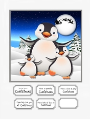 Christmas Penguin Family