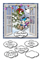 Mickey and Minnie first Christmas together