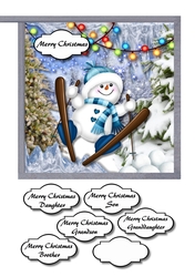 Snowman crash landing
