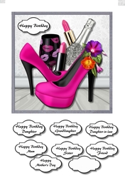 Hot pink shoe box