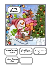 Skiing snowlady