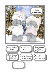 Tatty teddy Christmas couple