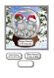 Tatty teddy Christmas Newly Weds/First Christmas as Mr and Mrs