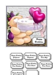 Forever friends with birthday cake