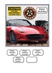 Garage with sports car