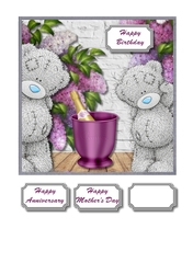Tatty teddy various occasion card front
