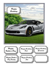 Silver sports car