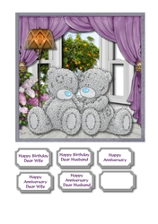 Tatty teddy anniversary or birthday for wife/husband
