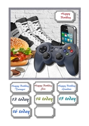 Teenage boy themed card 2