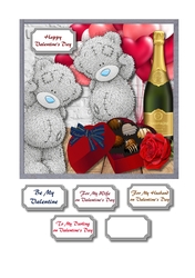 Tatty teddy valentines card front
