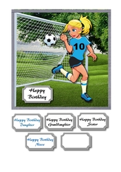 Girl footballer
