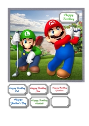 Super Mario Brothers round of golf