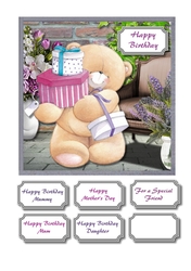 Forever friends card topper for birthday or mothers day