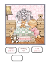 First birthday girl