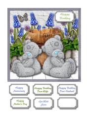 Tatty teddies with flowers