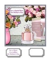 Mothers Day card front Floral