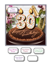 30th birthday chocolate cake