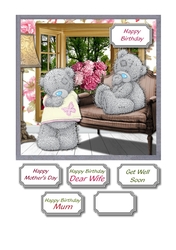 Birthday, get well or mothers day Tatty teddy card front