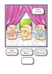 Birthday or Mothers Day Forever friends MUM card topper