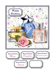 Perfume card topper