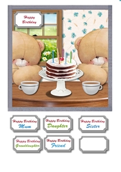 Forever friends with birthday cake