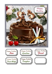 Chocolate birthday cake