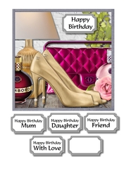 Ladies accessories card front
