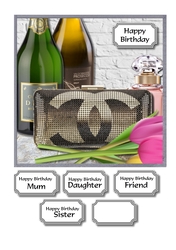 Champagne, Prosecco and female accessories