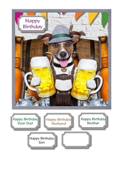 Dog with beer