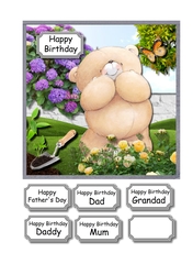 Forever friends bear gardening
