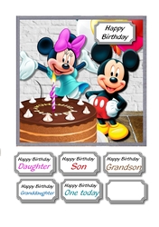 Mickey and Minnie general birhday or first birthday