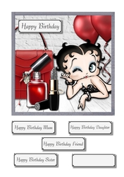 Betty Boop with accessories
