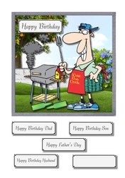 Barbecue for male birthday or fathers day