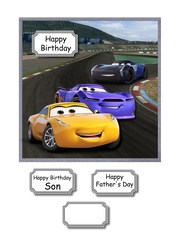 Disney cars on track for birthday or fathers day
