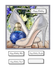 Blue and silver accessories