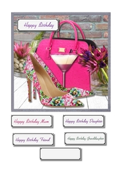Accessories in cerise
