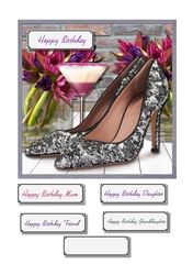 Glamorous shoes and flowers