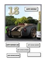 High performance car 18th birthday