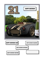 High performance car 21st birthday